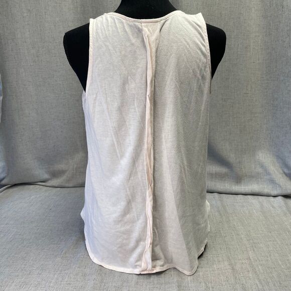 Banana Republic Tank Tops White Pink Set Polyester‎ Cotton Women’s Petite Small - Picture 9 of 12